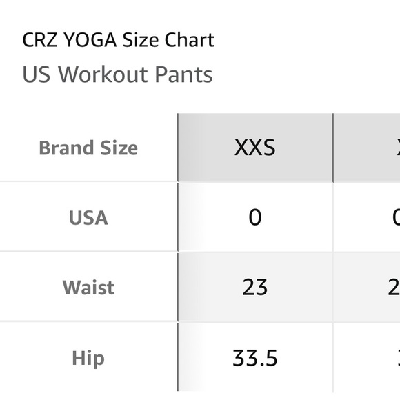 CRZ YOGA leggings, size XXS, new with tags! - Picture 9 of 9